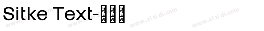 Sitke Text字体转换